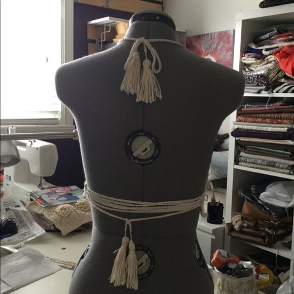 Handmade crocheted summer top - Picture 3 of 3